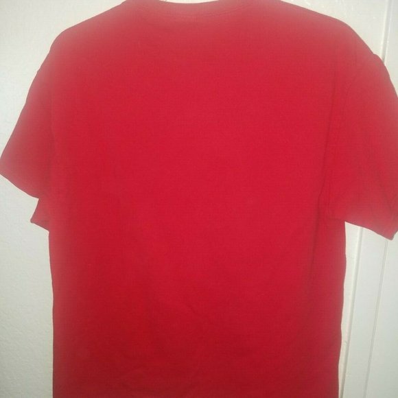 2 MONKEYS Mens Graphic Red T-Shirt Size LARGE - Picture 3 of 3